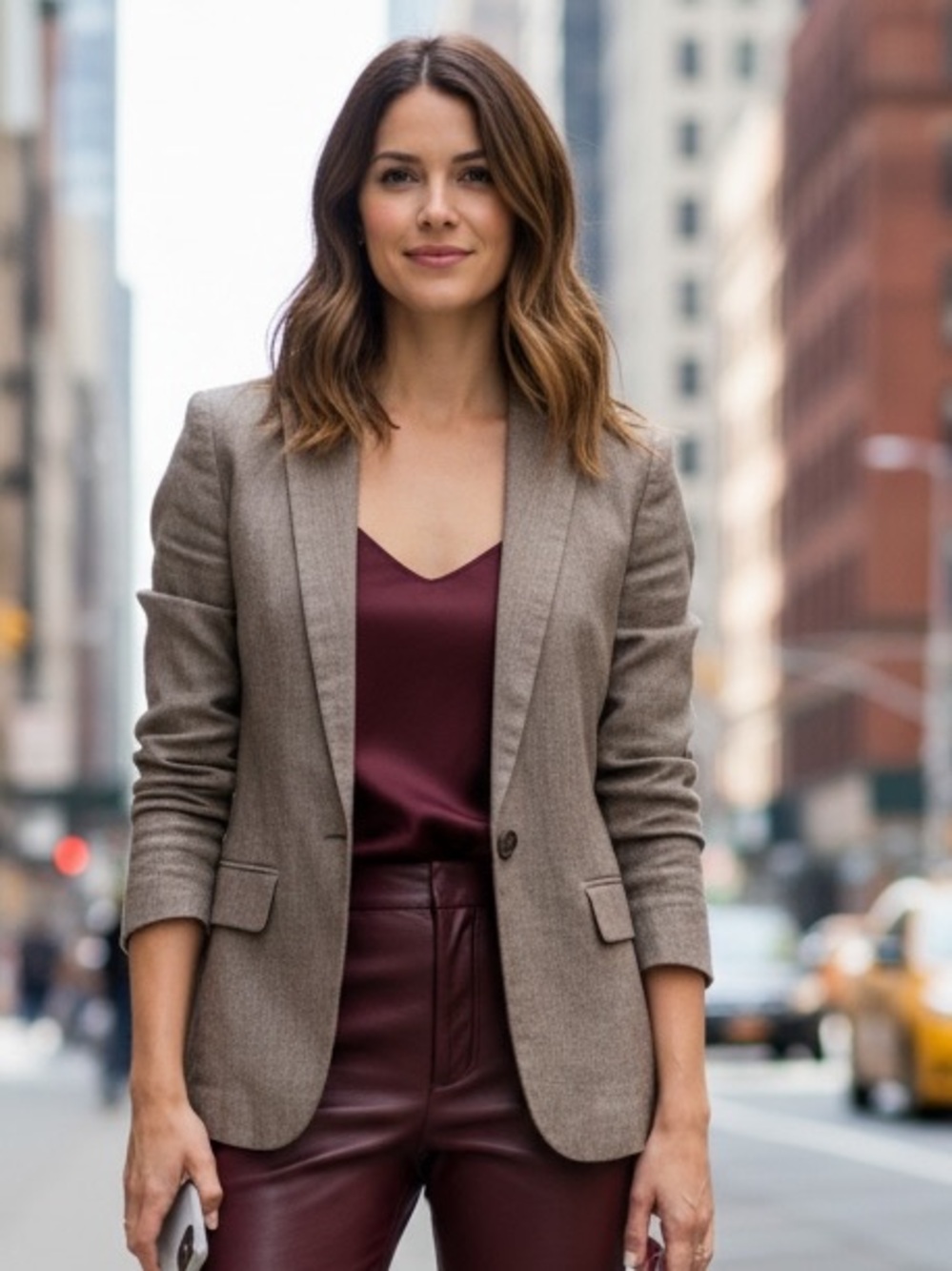 Stella McCartney Light Taupe 100% Wool Blazer Tailored Single Button 6
